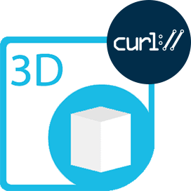 Aspose.3D سحابة لـ cURL