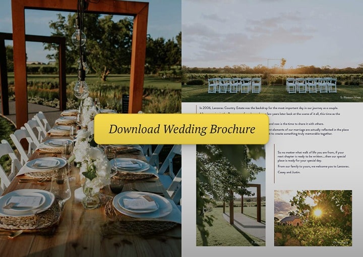 Download Wedding Brochure - Lanzerac Country Estate, South Australia